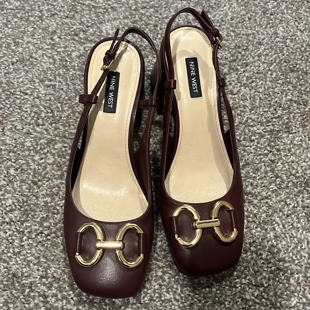 Nine West Horsebit Block Heel